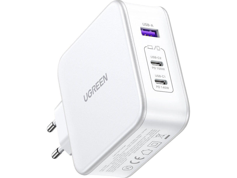 UGREEN Nexode GaN 140W Triple USB Charger - White