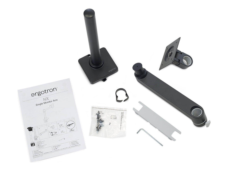 Ergotron NX mounting kit - for Monitor - matte black