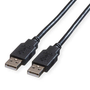 ROLINE USB 2.0 Kabel, Typ A-A, schwarz, 4,5 m