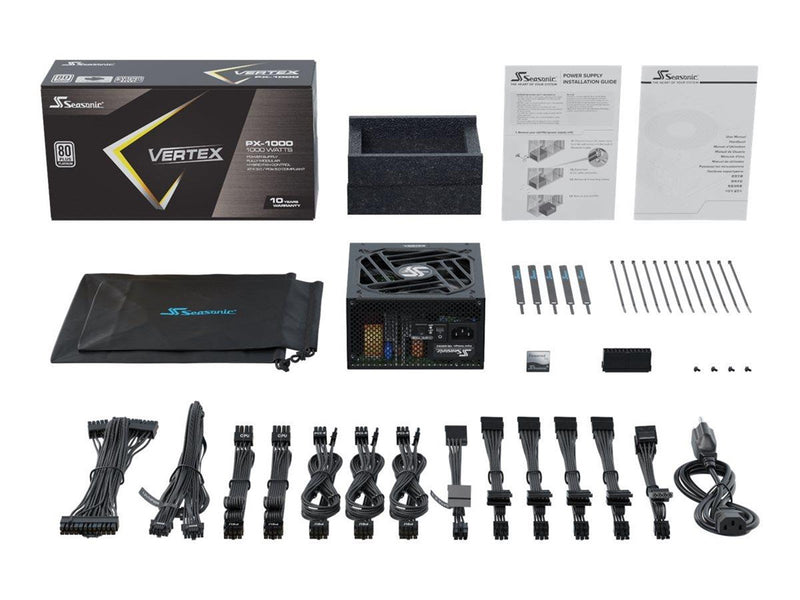 Seasonic Vertex PX 1000 ATX 3.0 Netzteile - 1000 Watt - 135 mm - ATX - 80 Plus Platinium