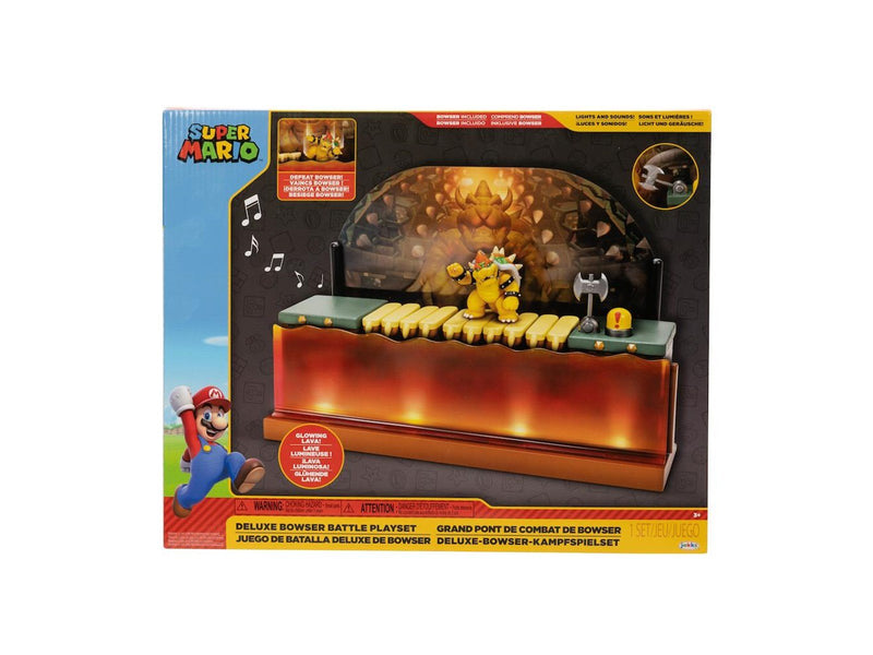 Jakks Super Mario 6.35cm Deluxe Playset Bowser Battle