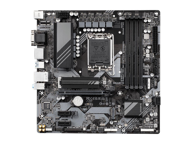 GIGABYTE B760M DS3H Mainboard - Intel B760 - Intel LGA1700 socket - DDR5 RAM - Micro-ATX