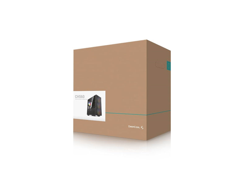 DeepCool CH560 - Gehäuse - Miditower - Schwarz