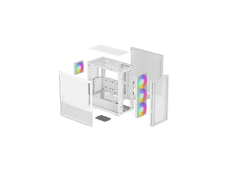 DeepCool CH560 WH - Gehäuse - Miditower - Weiß