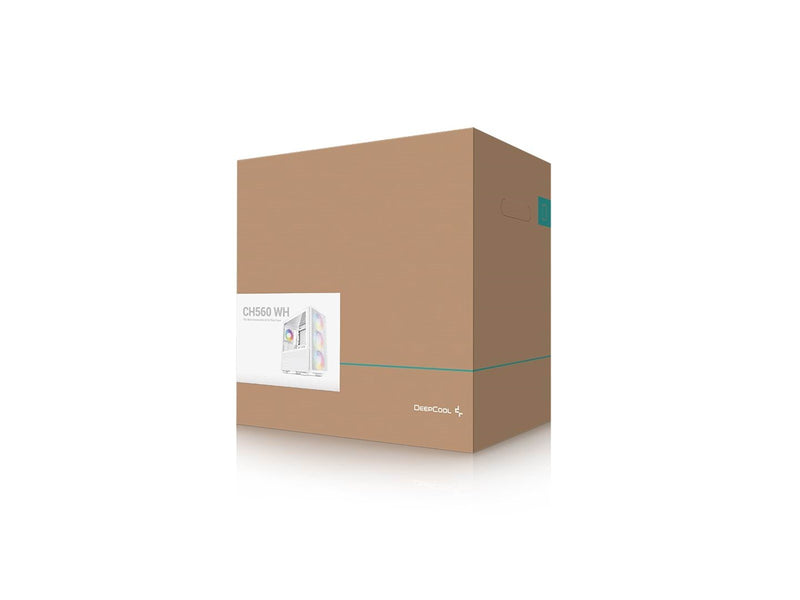 DeepCool CH560 WH - Gehäuse - Miditower - Weiß