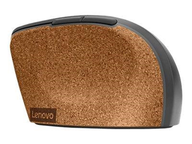 Lenovo Go - mouse - 2.4 GHz - grey cork - Maus (Braun)