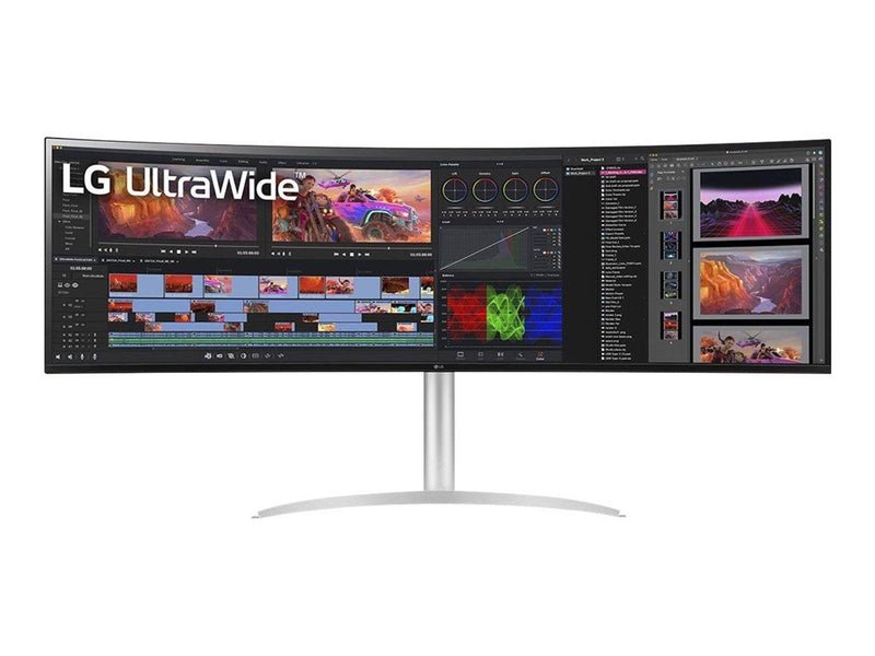 49" LG UltraWide 49WQ95C-W - 5120x1440 - 144Hz - Nano IPS - 90W USB HUB - KVM Switch