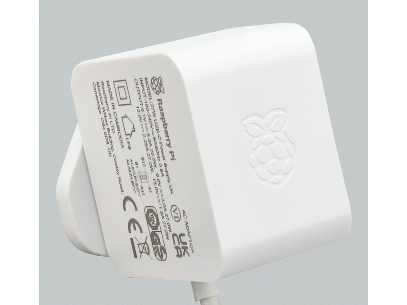 Raspberry Pi 5 Powersupply - USB-C - White