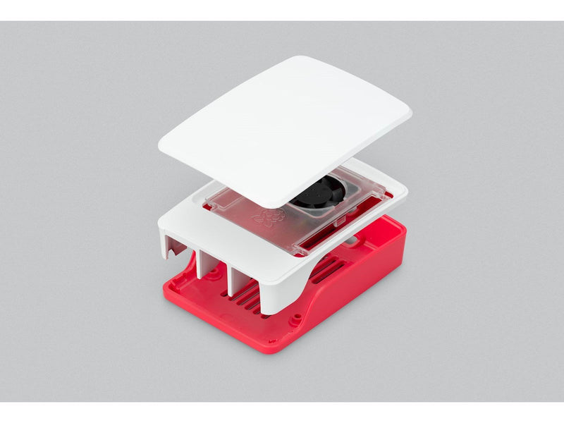 Raspberry Pi 5 Case - Red/White - Gehäuse - Raspberry Pi - Weiß