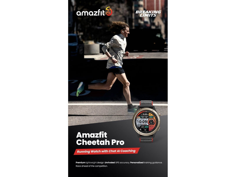 Amazfit Cheetah Pro 47mm - Run Track Black (Titanium Alloy Bezel)