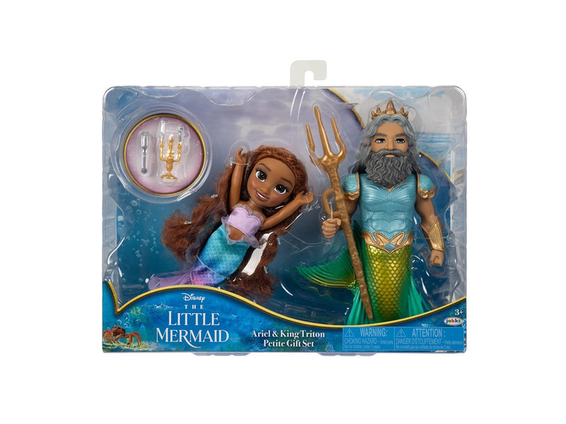 Jakks Little Mermaid - Live Action - 15cm Petite Ariel And Triton Set