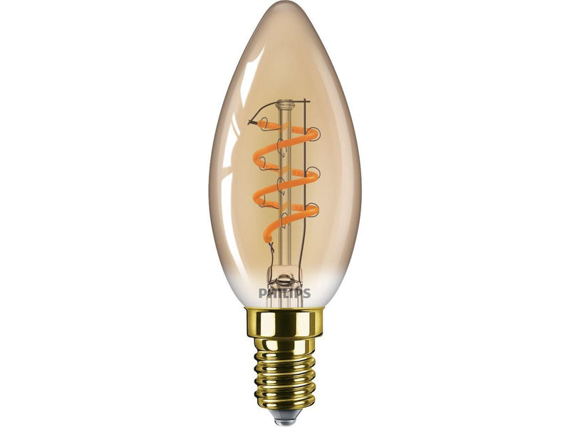 Philips LED-Lampe Candle 3W (25W) Flame Dimmable E14