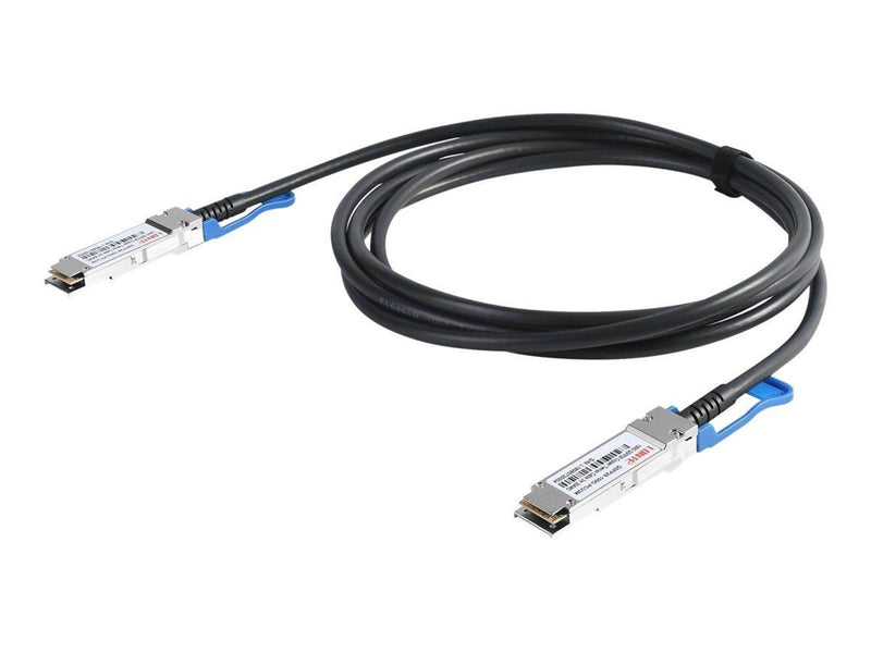 DIGITUS 100GBase-CR4 direct attach cable - 1 m - Schwarz - 1 meter