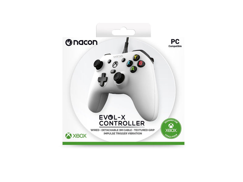 NACON Wired Evol-X Official Controller - White - Wired Controller - Microsoft Xbox Series S