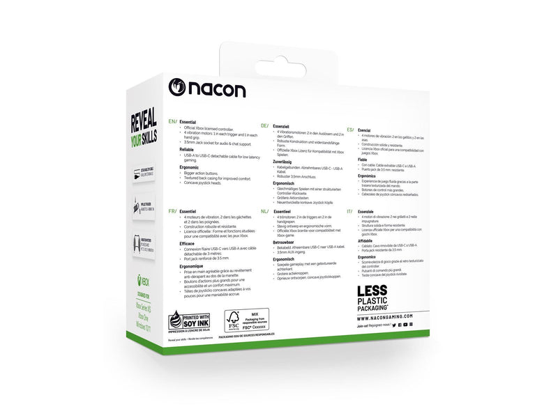 NACON Wired Evol-X Official Controller - White - Wired Controller - Microsoft Xbox Series S