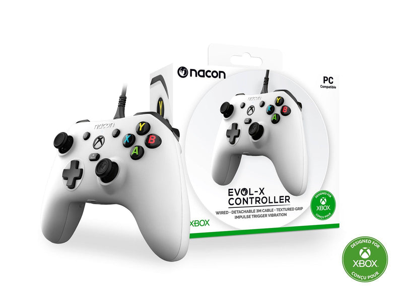 NACON Wired Evol-X Official Controller - White - Wired Controller - Microsoft Xbox Series S