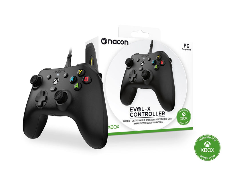 NACON Wired Evol-X Official Controller - Black - Wired Controller - Microsoft Xbox Series S