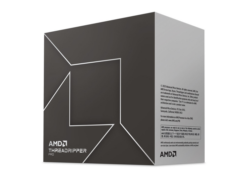AMD Ryzen Threadripper PRO 7995WX CPU - 96 Kerne - 2.5 GHz - AMD sTR5 - AMD Boxed (ohne Kühler)