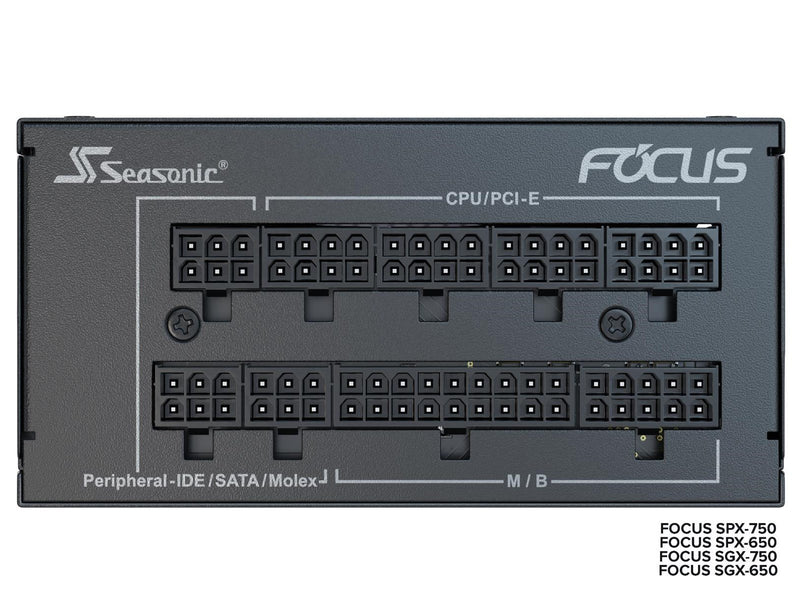Seasonic Focus SGX 750 Netzteile - 750 Watt - 120 mm - ATX - 80 Plus Gold zertifiziert