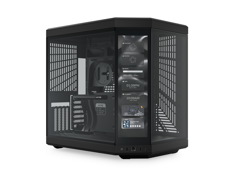 HYTE Y70 Touch - 4K Display - Gehäuse - Miditower - Schwarz