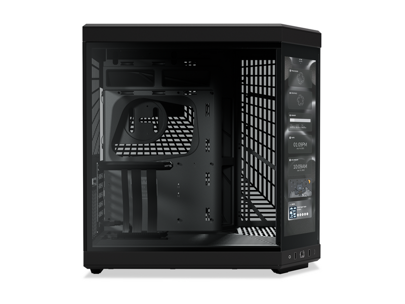 HYTE Y70 Touch - 4K Display - Gehäuse - Miditower - Schwarz