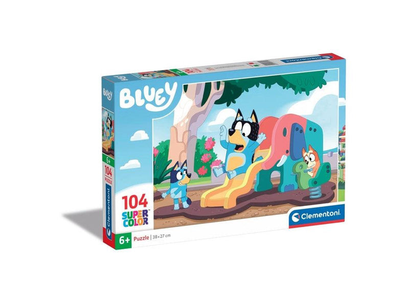 Clementoni Jigsaw Puzzle Bluey on the Slide 104st. Boden