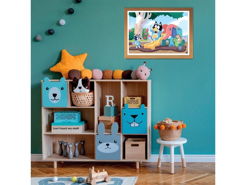 Clementoni Jigsaw Puzzle Bluey on the Slide 104st. Boden