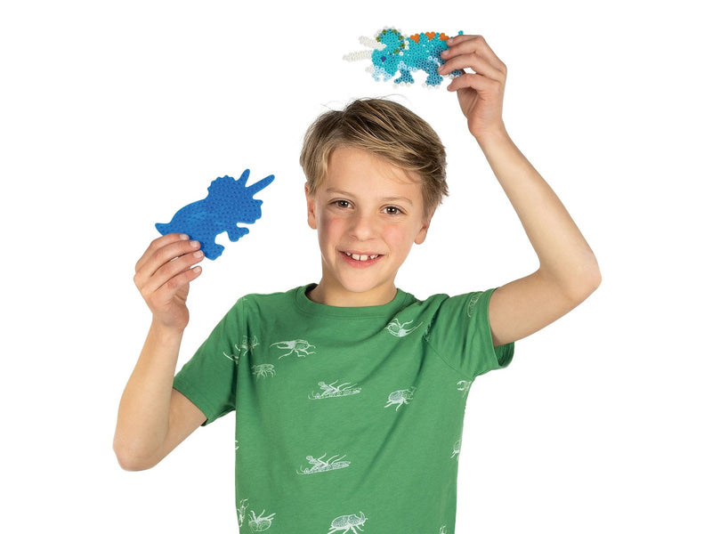 SES Creative Green Beedz - Iron on beads set Triceratops Dino
