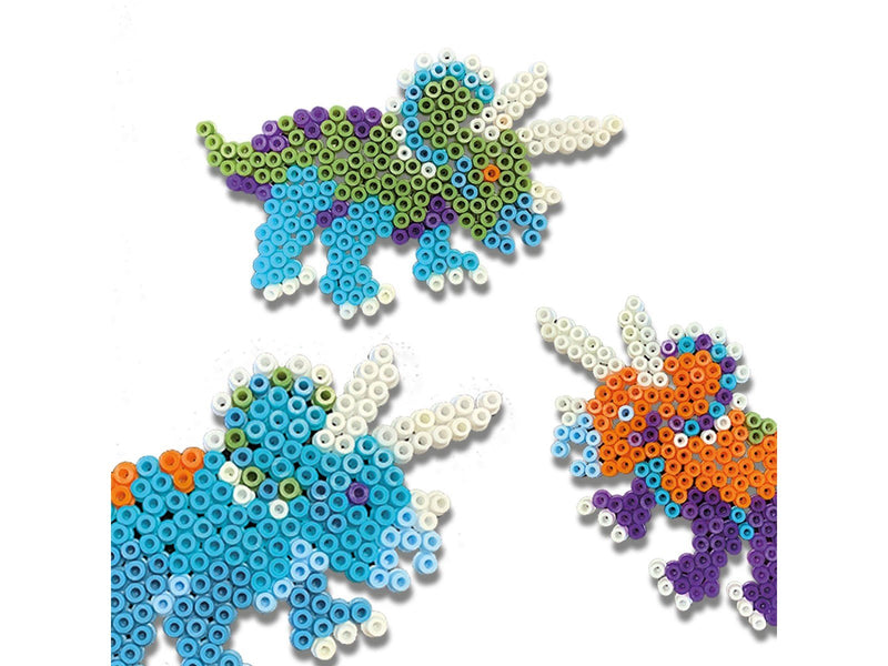 SES Creative Green Beedz - Iron on beads set Triceratops Dino