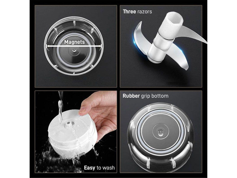 Mikamax Foodprocessor Rechargeable Food Processor