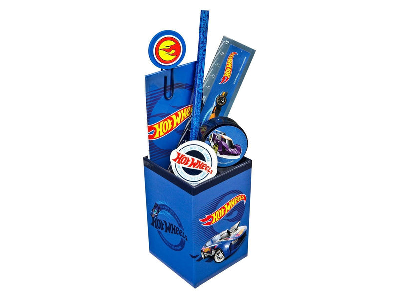 Hot Wheels Desk set 7 pieces.