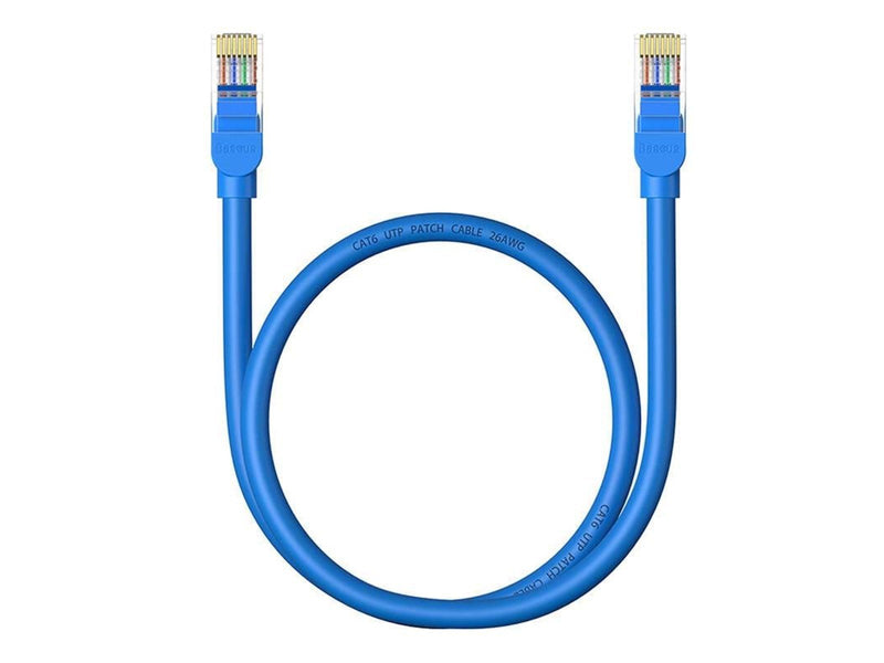 Baseus Round Cable Ethernet RJ45 Cat.6 0.5m (blue) - Blau - 0.5 meter