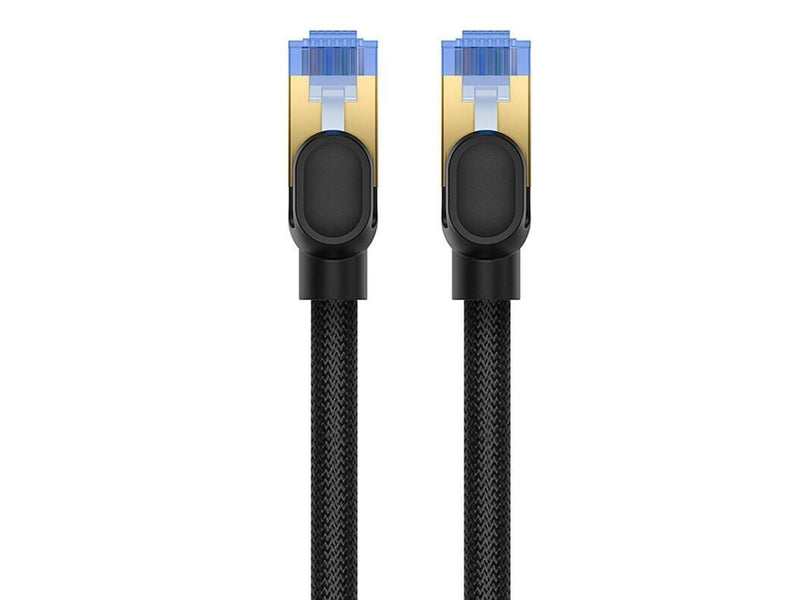 Baseus Braided network cable cat.7 Ethernet RJ45 10Gbps 8m (black) - Schwarz - 8 meter