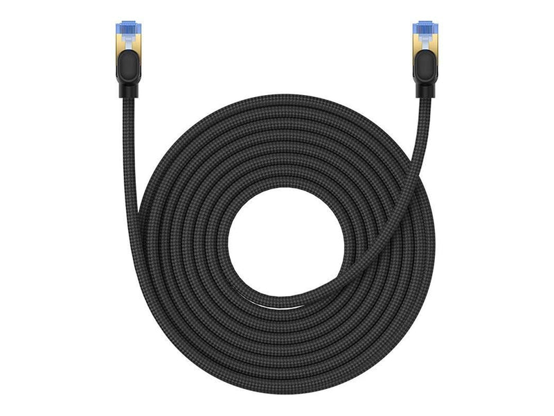 Baseus Braided network cable cat.7 Ethernet RJ45 10Gbps 10m (black) - Schwarz - 10 meter