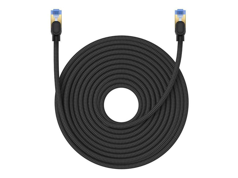 Baseus Braided network cable cat.7 Ethernet RJ45 10Gbps 20m (black) - Schwarz - 20 meter
