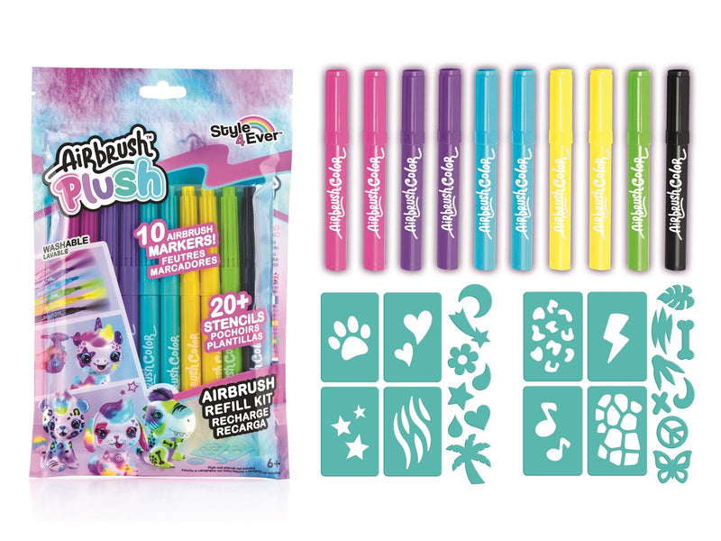 Airbrush Plush Refill Kit 10 pens
