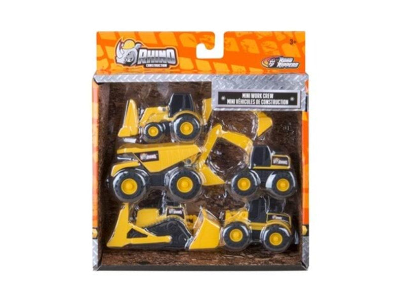 Rhino Construction Mini Work Crew 5-Pack
