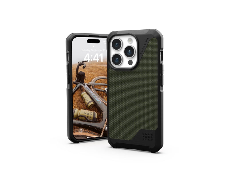 UAG Metropolis LT MagSafe - kevlar olive - iPhone 15 Pro