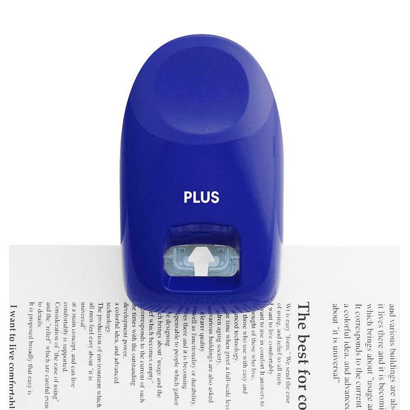 PLUS JAPAN Klammerloses Heftgerät - blau