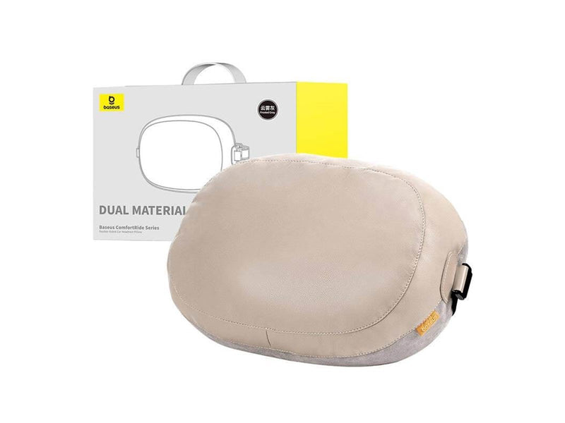 Baseus Double sided Car Headrest Mounted Pillow  Comfort Ride (grey)