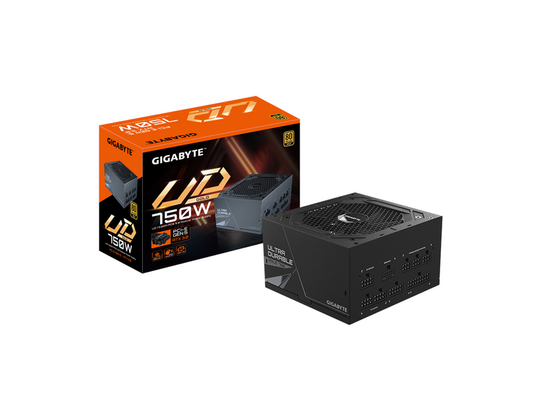 GIGABYTE UD750GM PG5 Netzteile - 750 Watt - 120 mm - ATX 3.0 - 80 Plus Gold zertifiziert