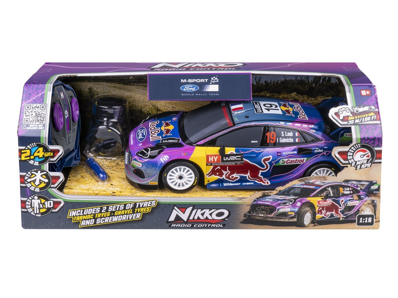 Nikko RC M-Sport Ford Puma with extra tyres (28cm) Loeb