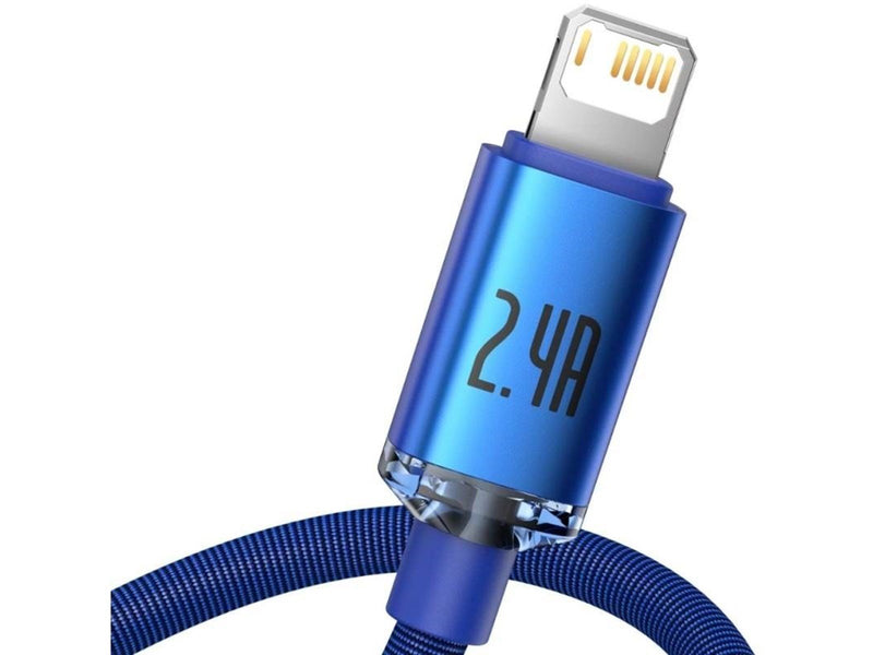 Baseus Crystal Shine cable USB to Lightning 2.4A 1.2m (blue)