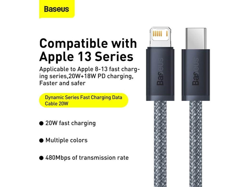 Baseus Dynamic Series cable USB-C to Lightning 20W 2m (gray)