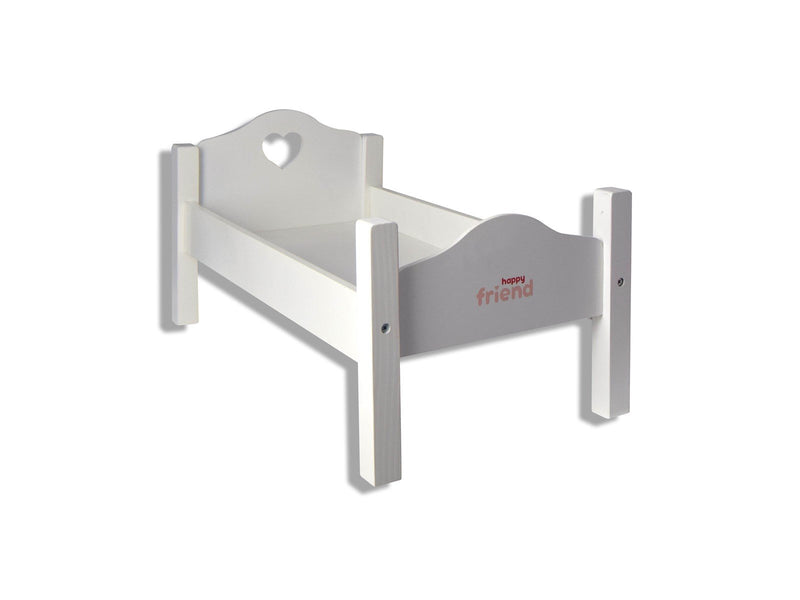 Happy Friend Wooden Doll Bed