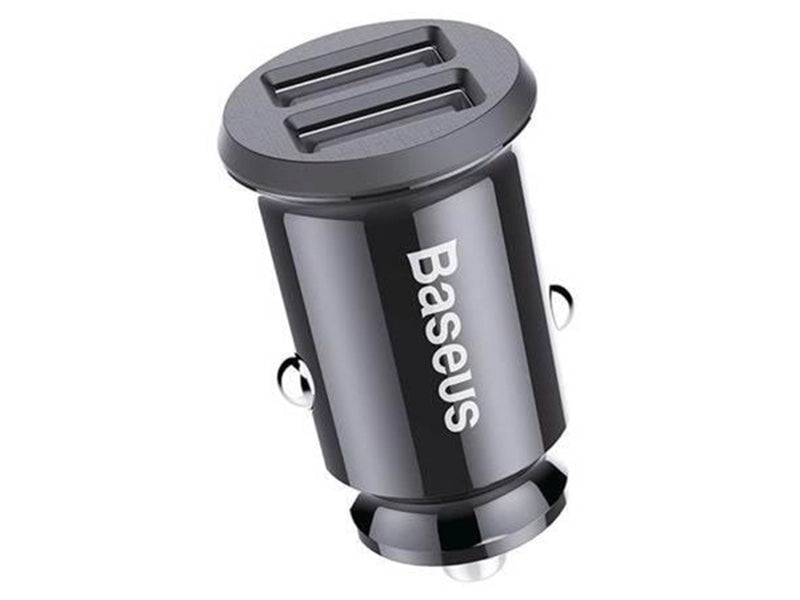 Baseus Grain Car Charger 2x USB 5V 3.1A (black)