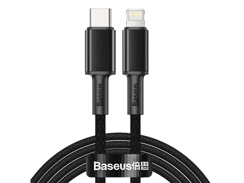 Baseus High Density Braided Cable Type-C to Lightning PD 20W 2m (Black)