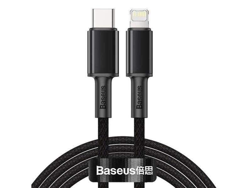 Baseus High Density Braided Cable Type-C to Lightning PD 20W 2m (Black)