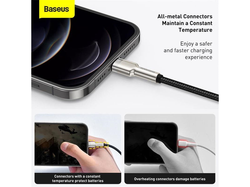 Baseus USB cable for Lightning  Cafule 2.4A 2m (black)