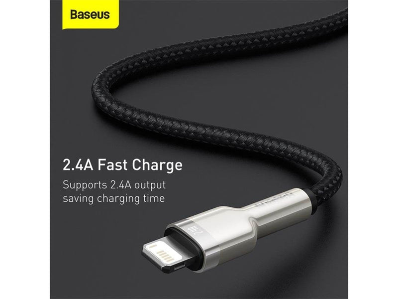Baseus USB cable for Lightning  Cafule 2.4A 2m (black)